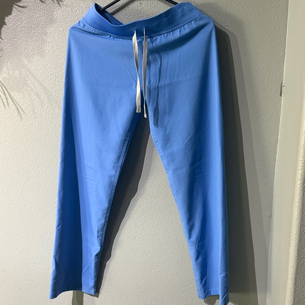 Figs Women's Light Blue Drawstring Scrub Pants